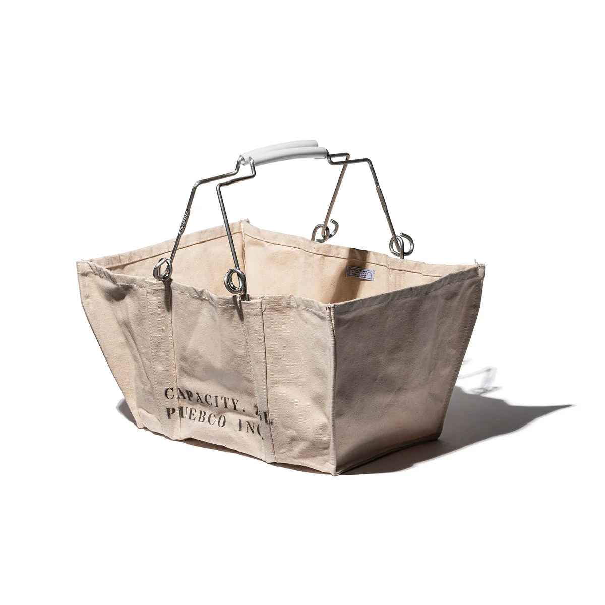 ACCORDIAN MARKET BASKET WHITE