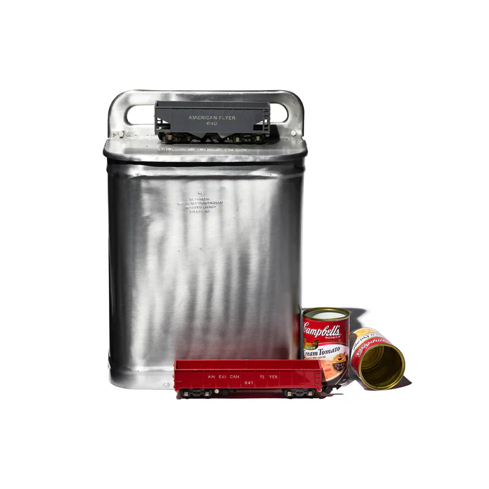 ALUMINUM TRASHCAN