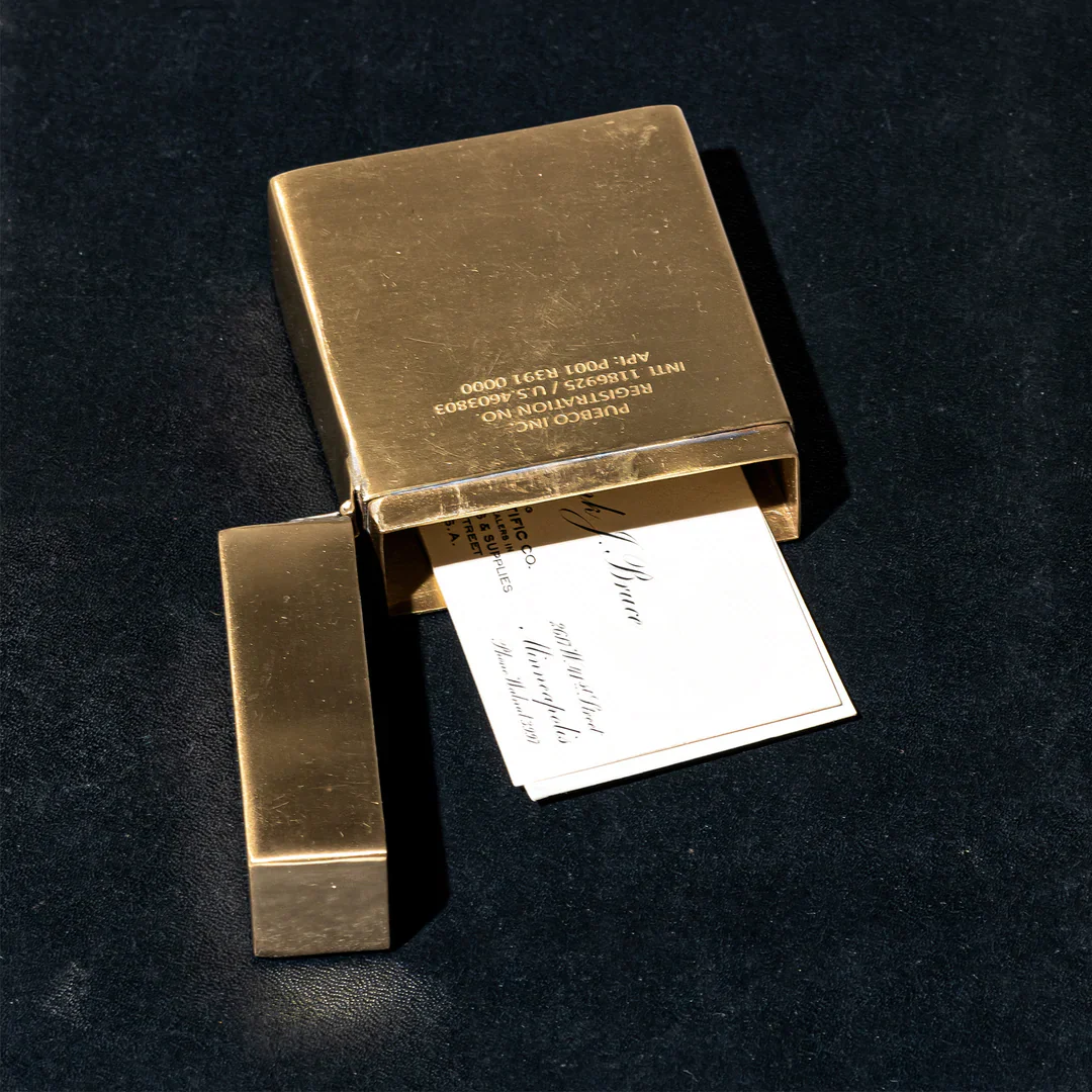 BRASS PLAYING CARD CASE - Image 3