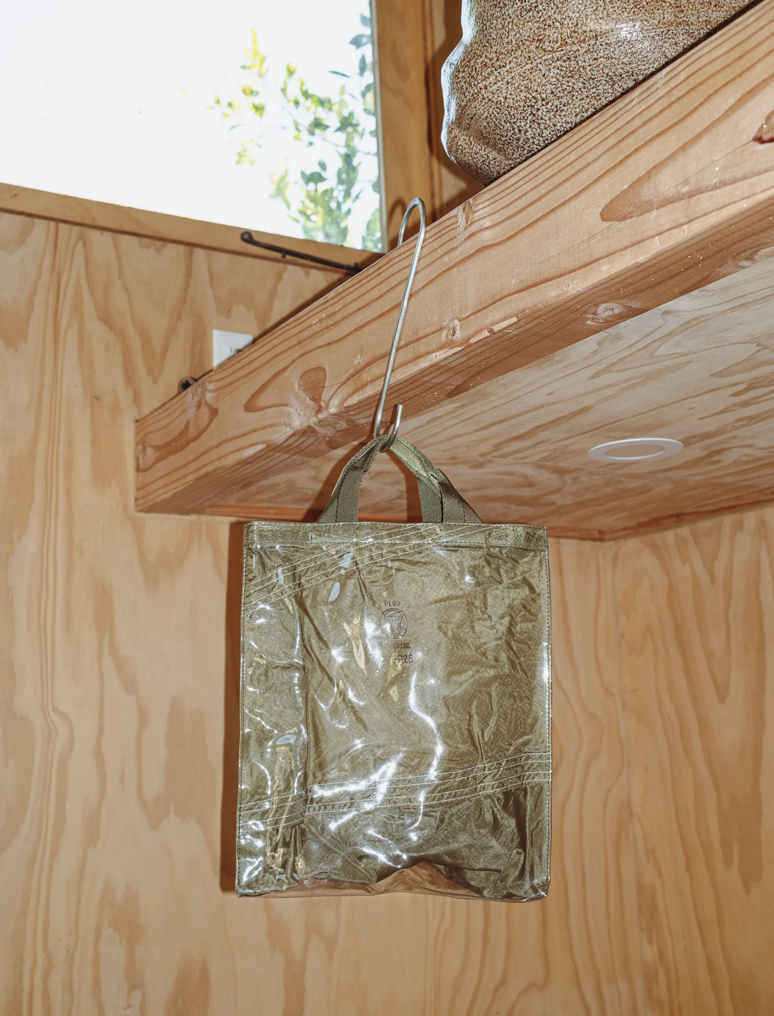 Covered Parachute Document Bag - Olive - Image 3