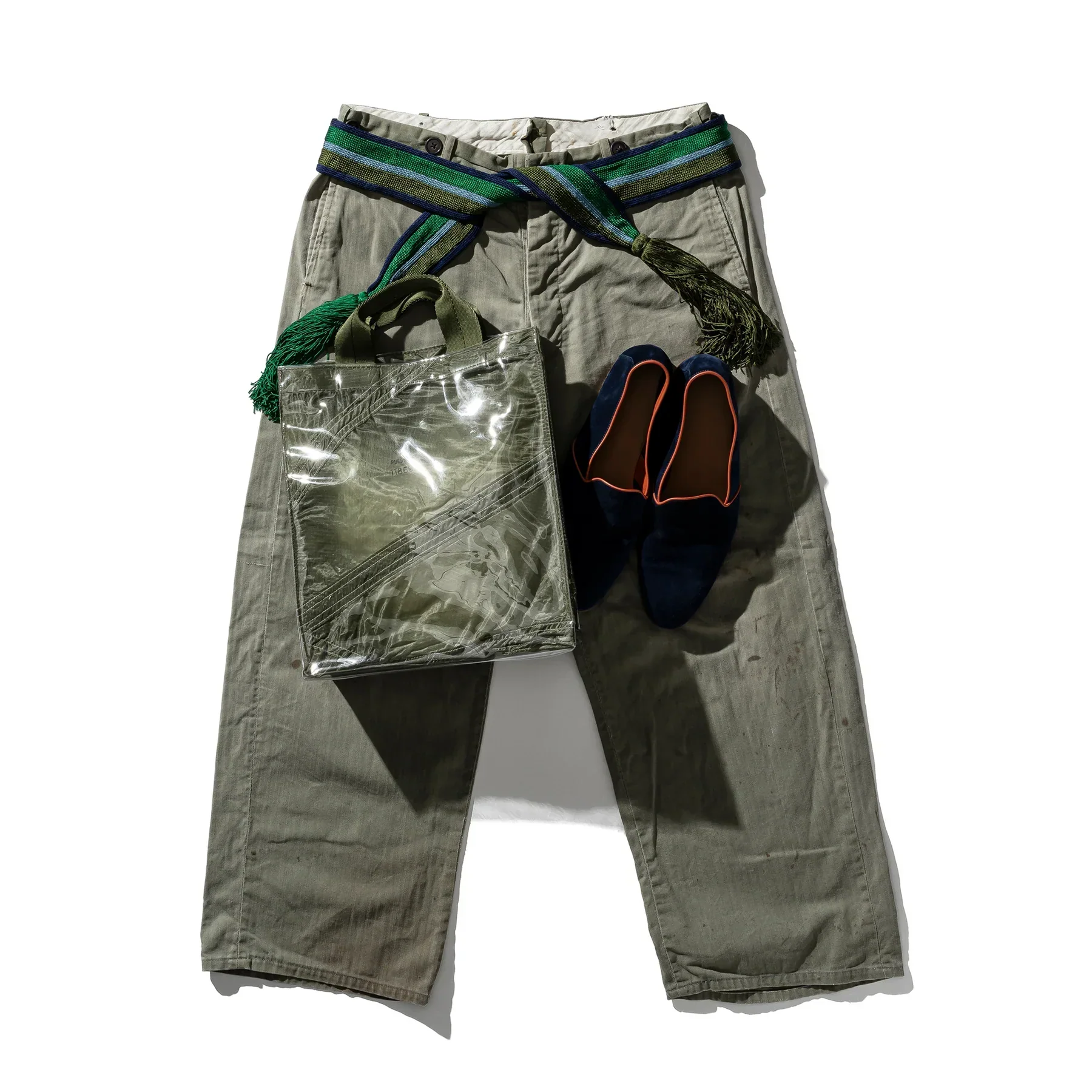 Covered Parachute Document Bag - Olive - Image 4