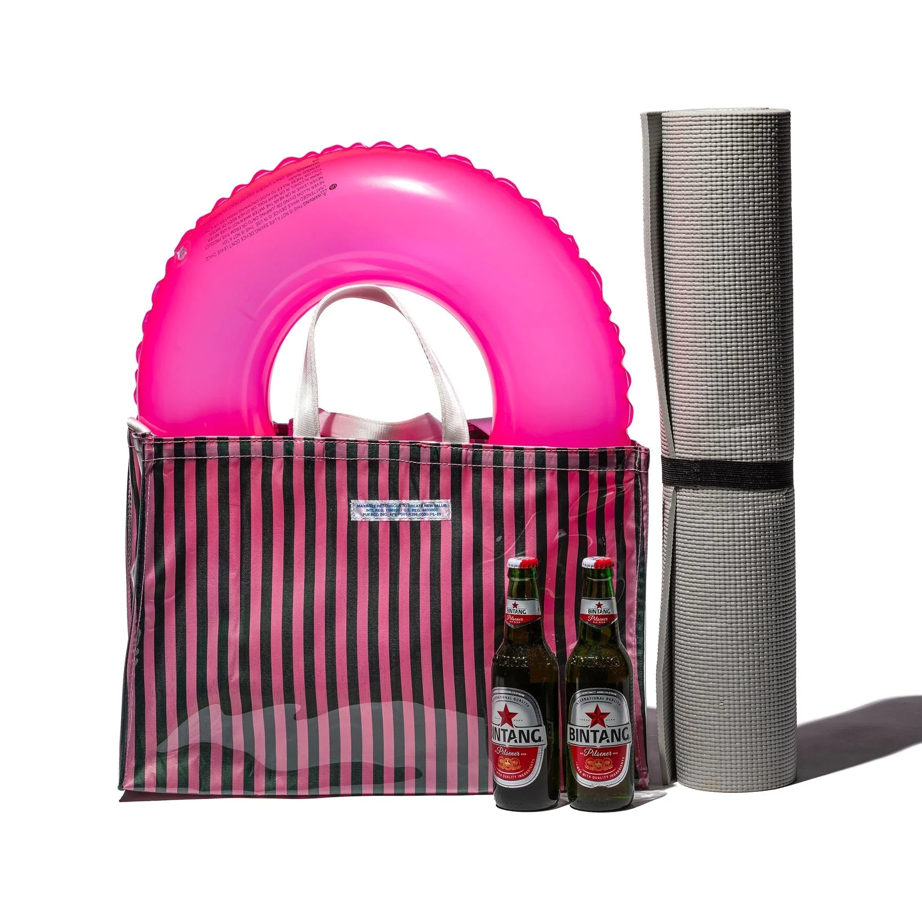 Covered School Tie Fabric Market Bag - Image 7