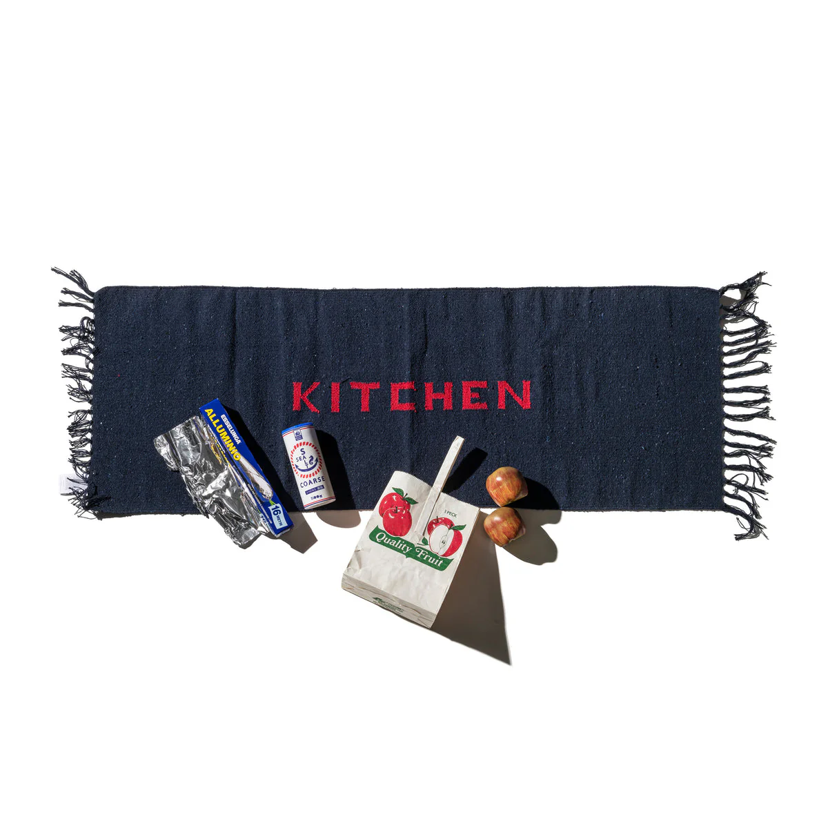 HANDLOOMED RECYCLE YARN KITCHEN MAT - Image 2