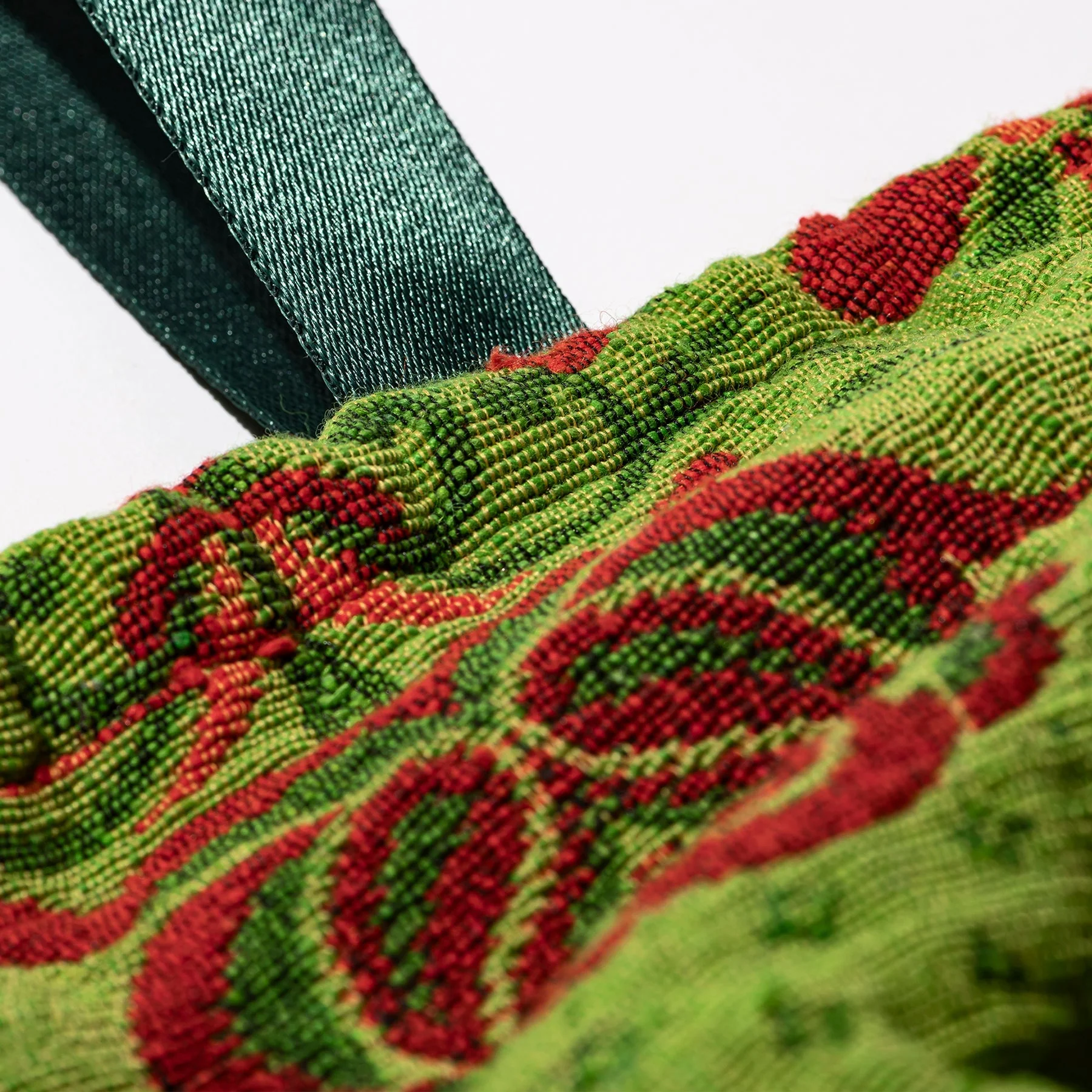 Jacquard Fabric Drawstring Bag - Image 11