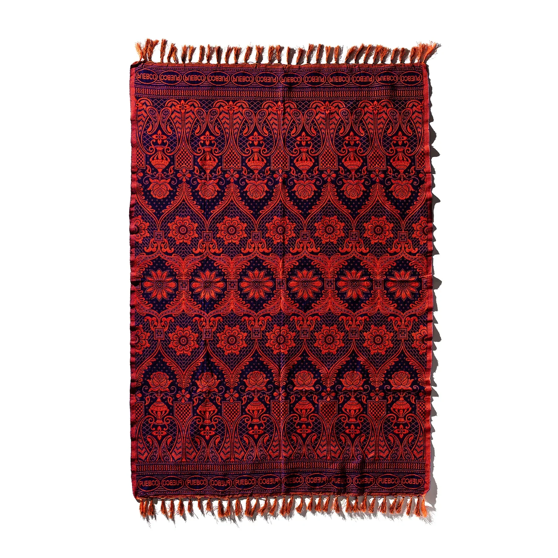 Reversible Jacquard Rug - Navy Blue