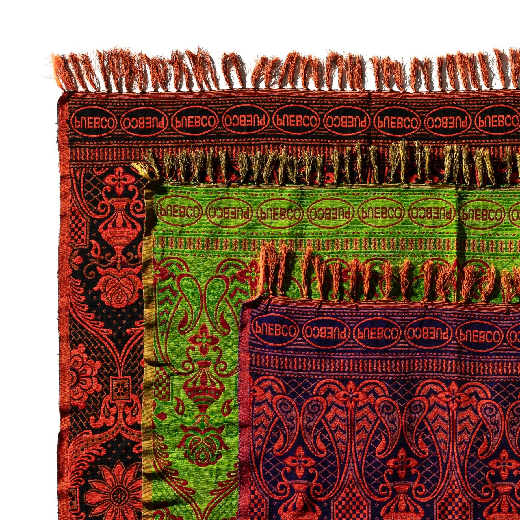 Reversible Jacquard Rug - Navy Blue - Image 4