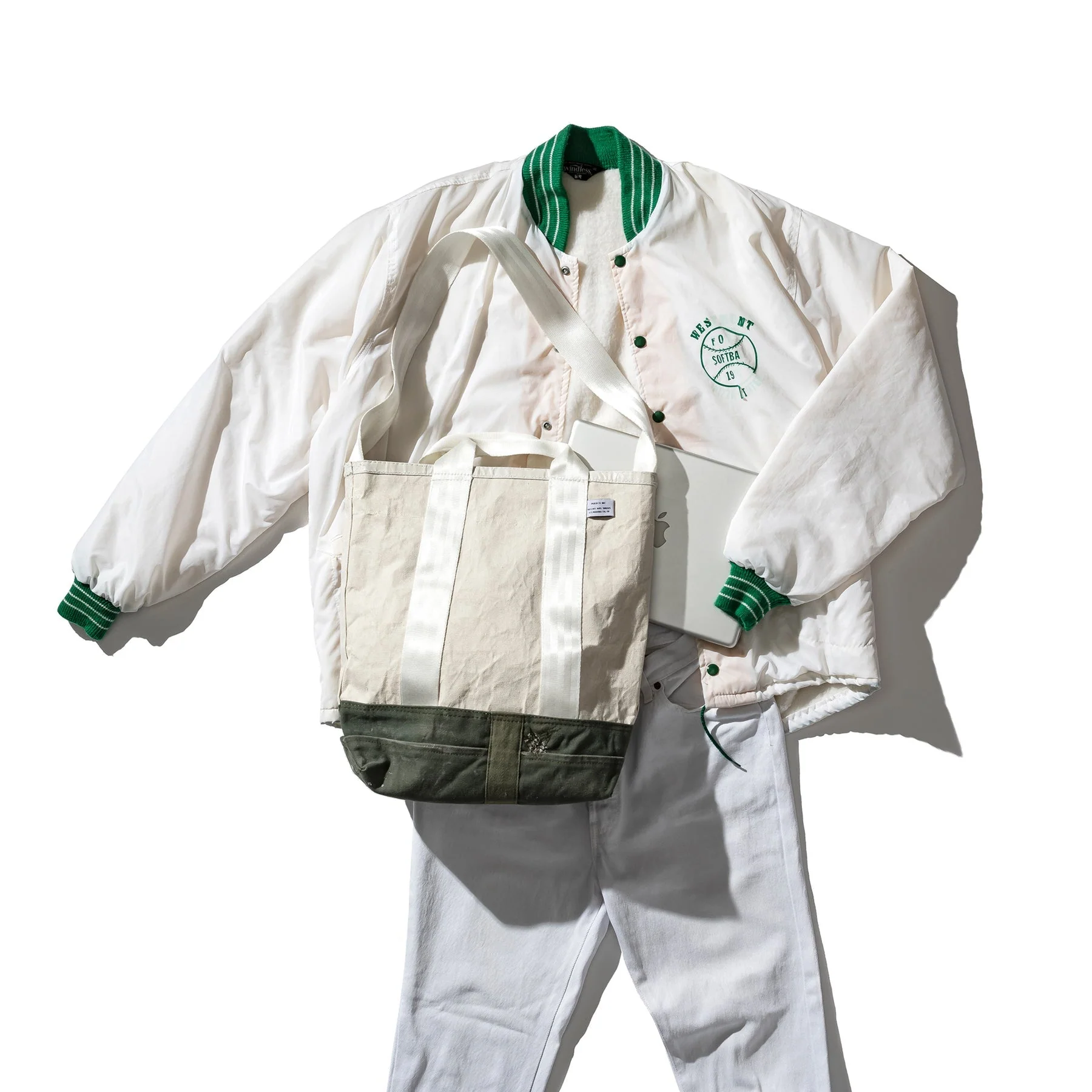 Laminated Fabric X Vintage Fabric Bag - Image 3