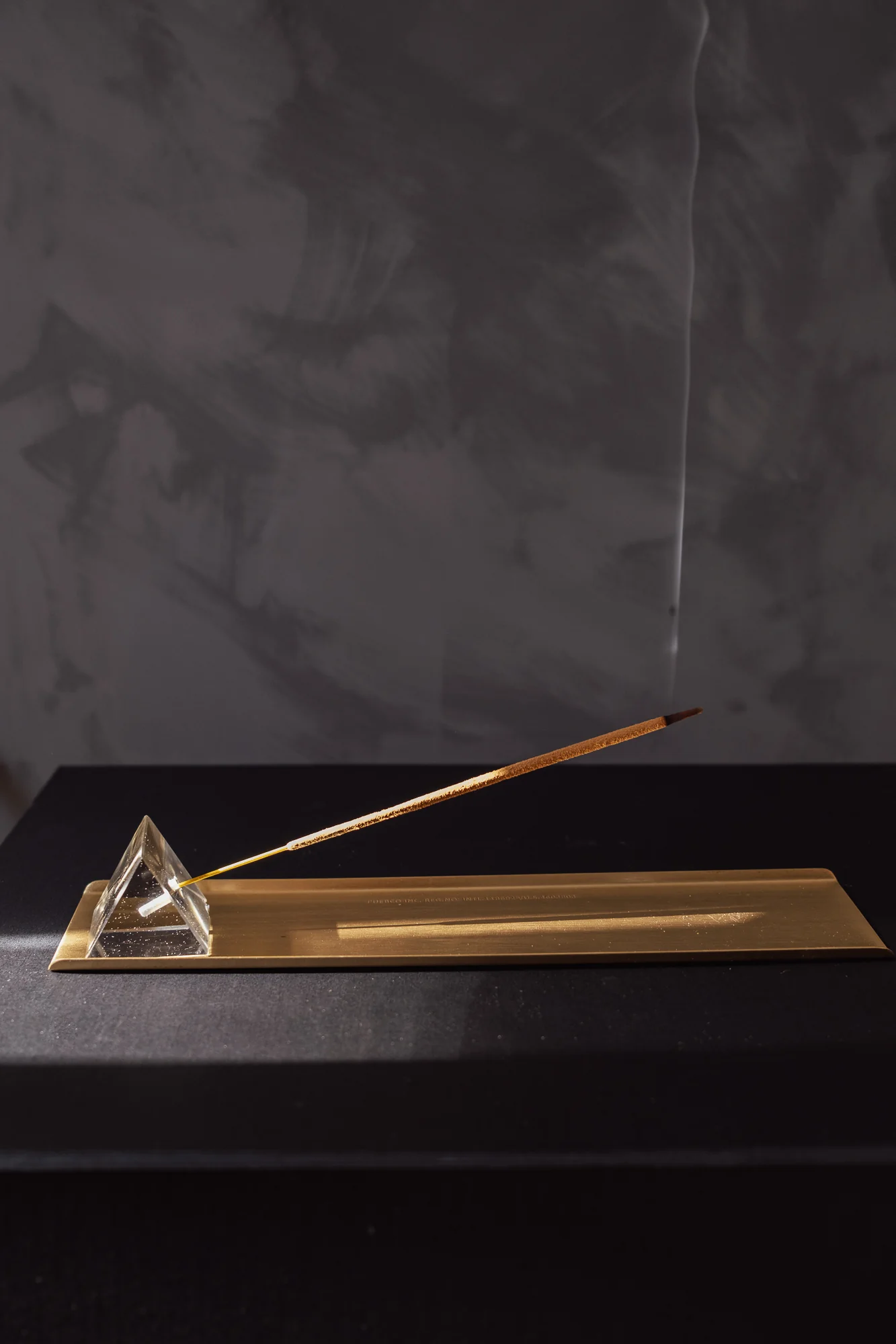 PRISM INCENSE HOLDER W/BRASS TRAY - Image 5
