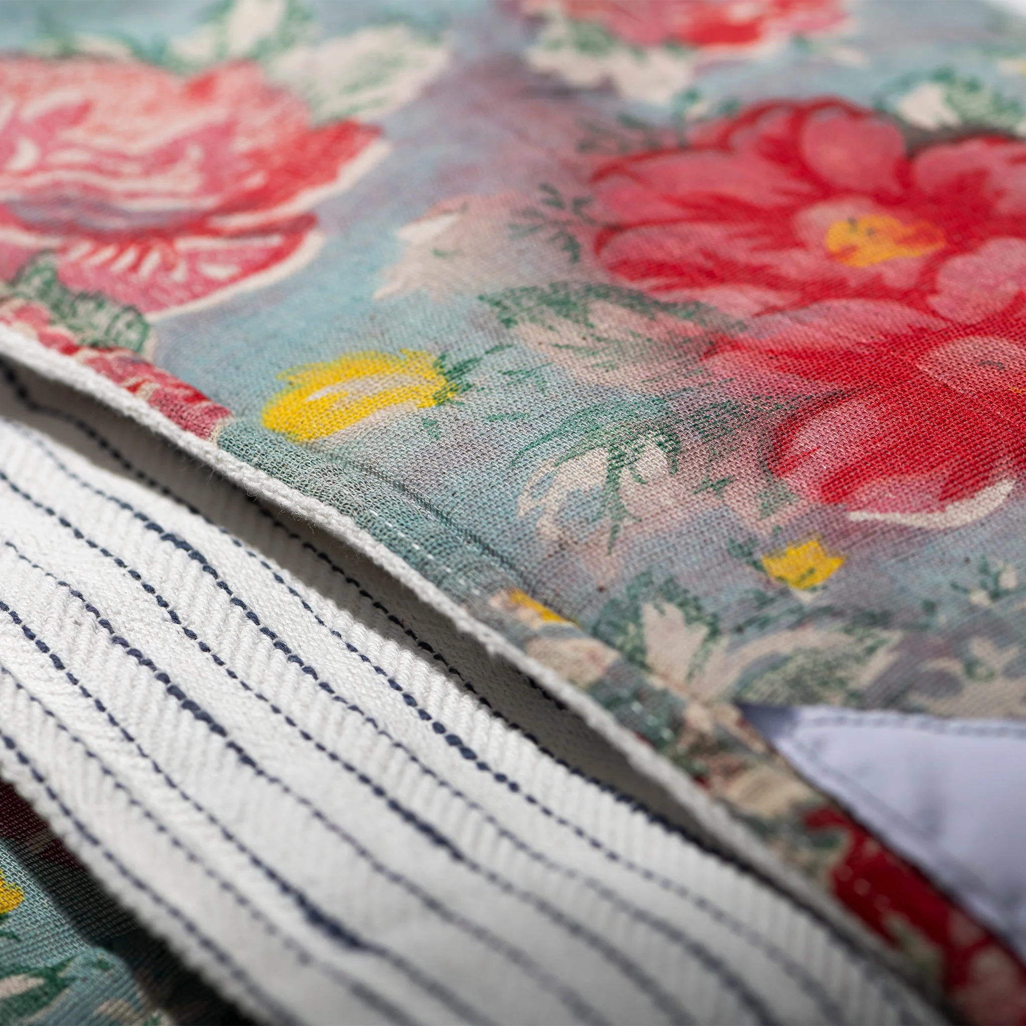 Puffy Nap Mat / Flower X Stripe - Image 4