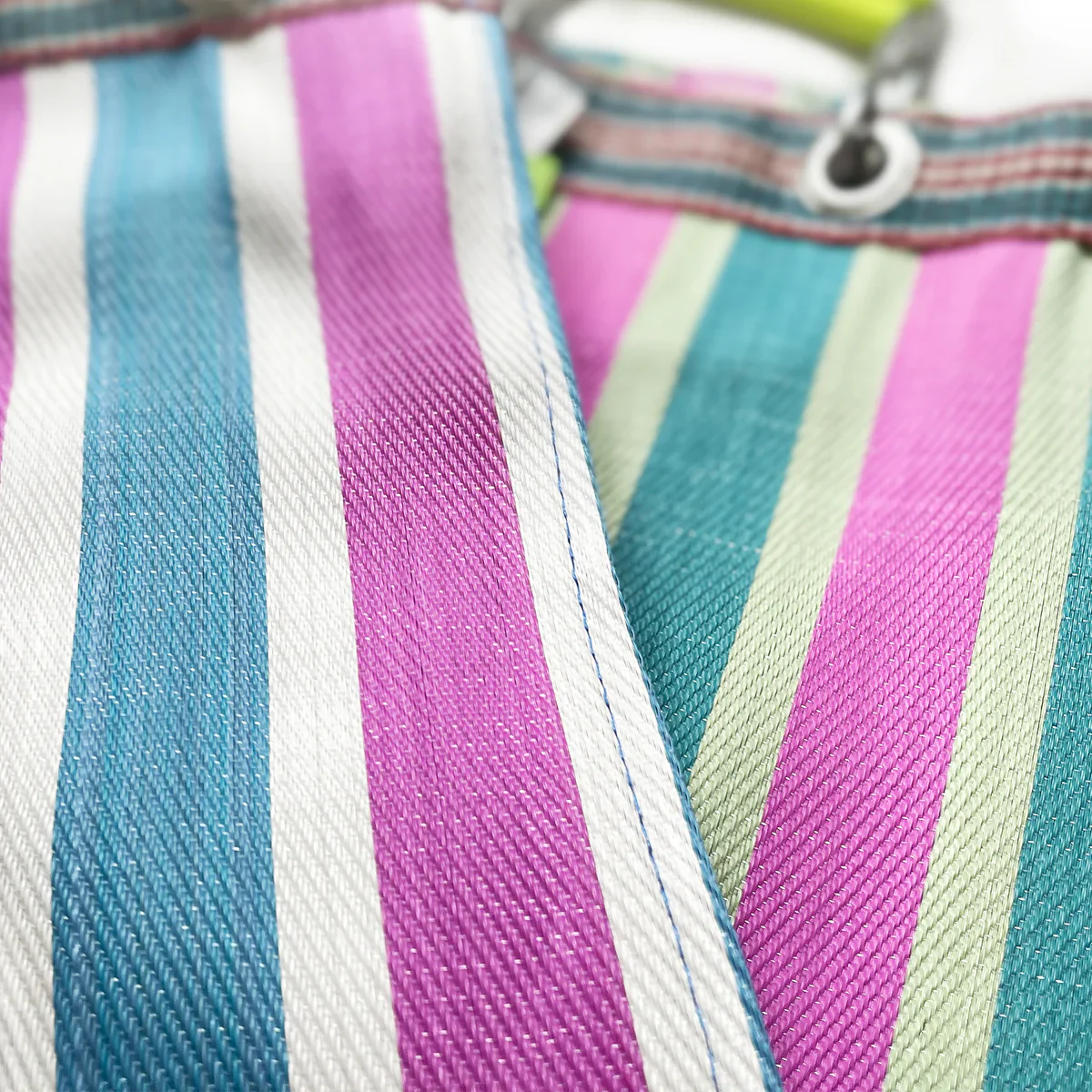 RECYCLED PLASTIC STRIPE BAG - Rectangle D15 - Image 13