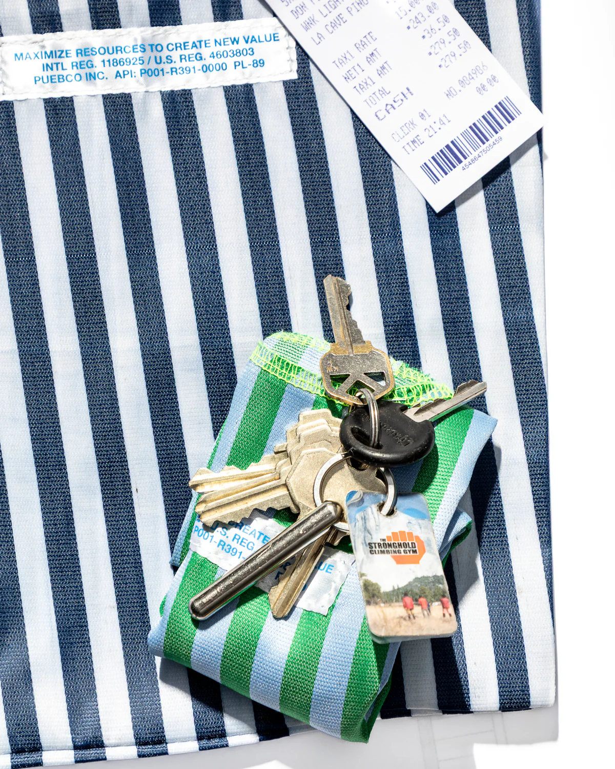 School Tie Fabric Mini Bag - Image 3