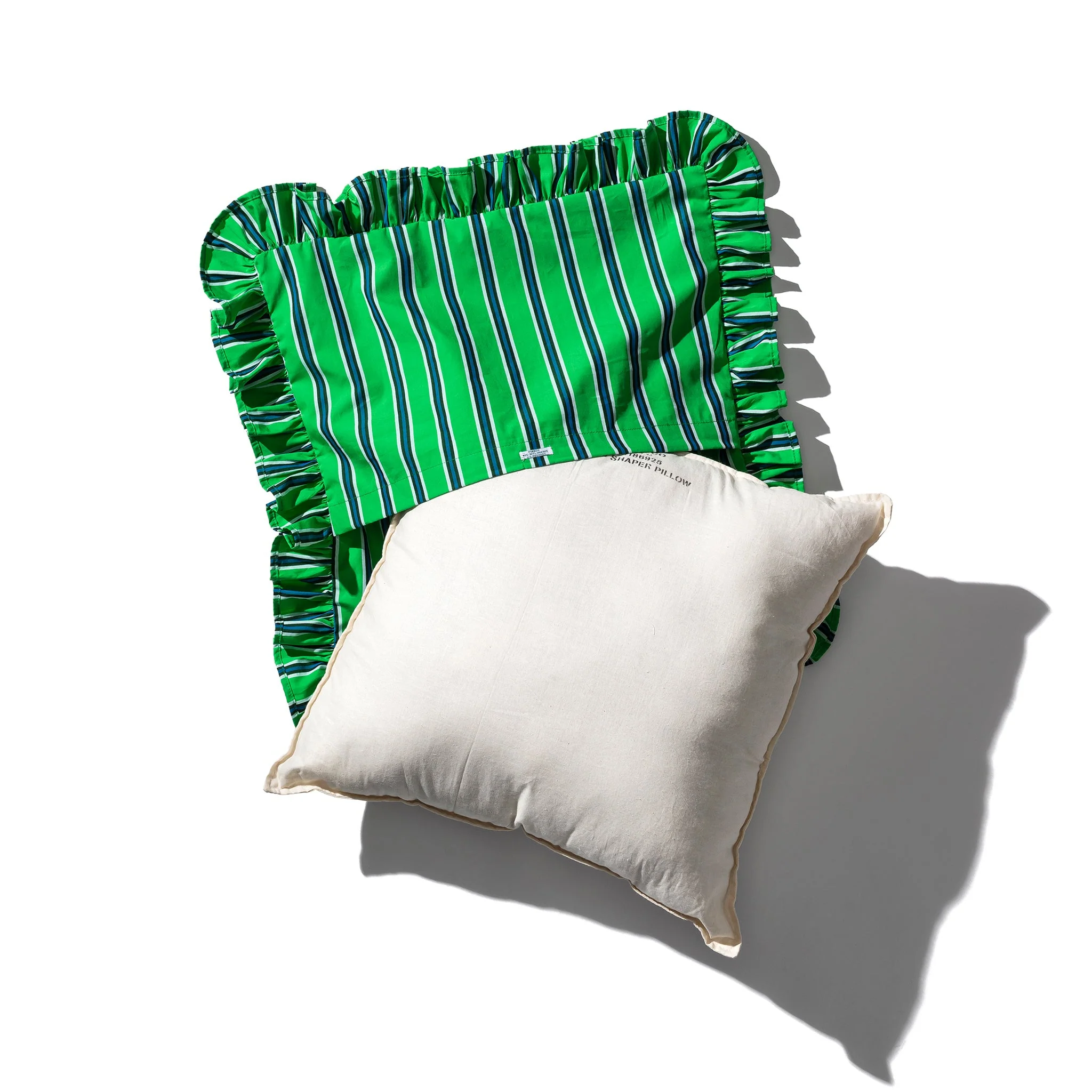 Shirt Fabric Ruffle Cushion Cover - Image 8