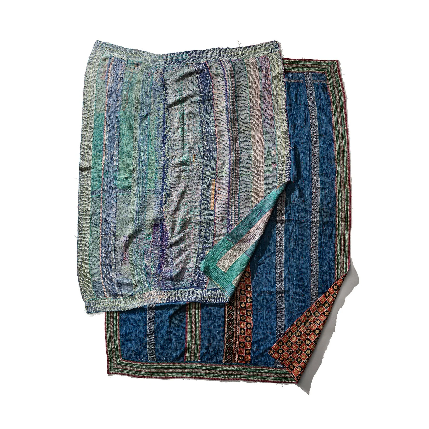 Vintage Kantha Quilt Pet Bed with Cushion - Image 5