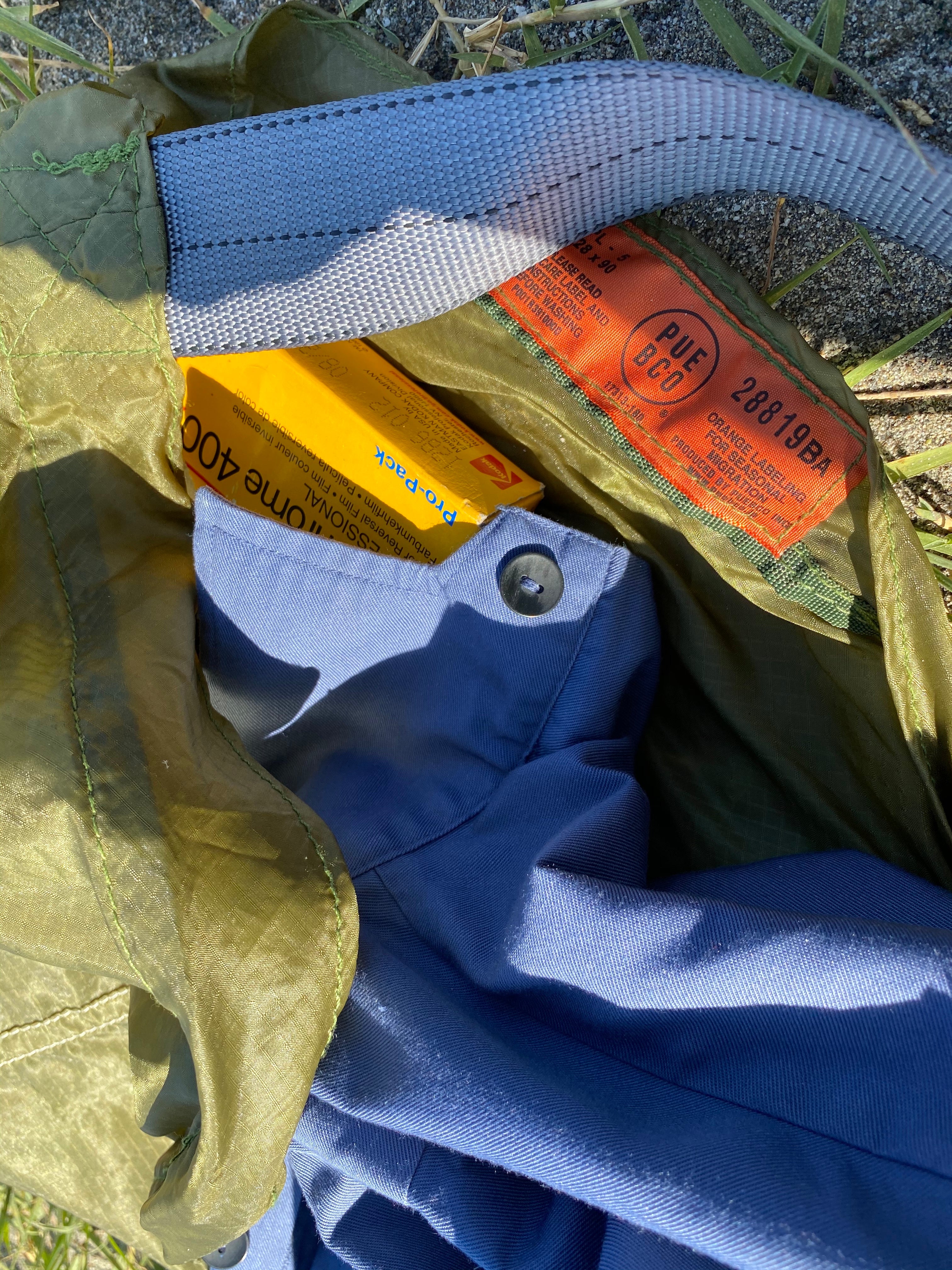 VINTAGE PARACHUTE LIGHT BAG - OLIVE - Image 8