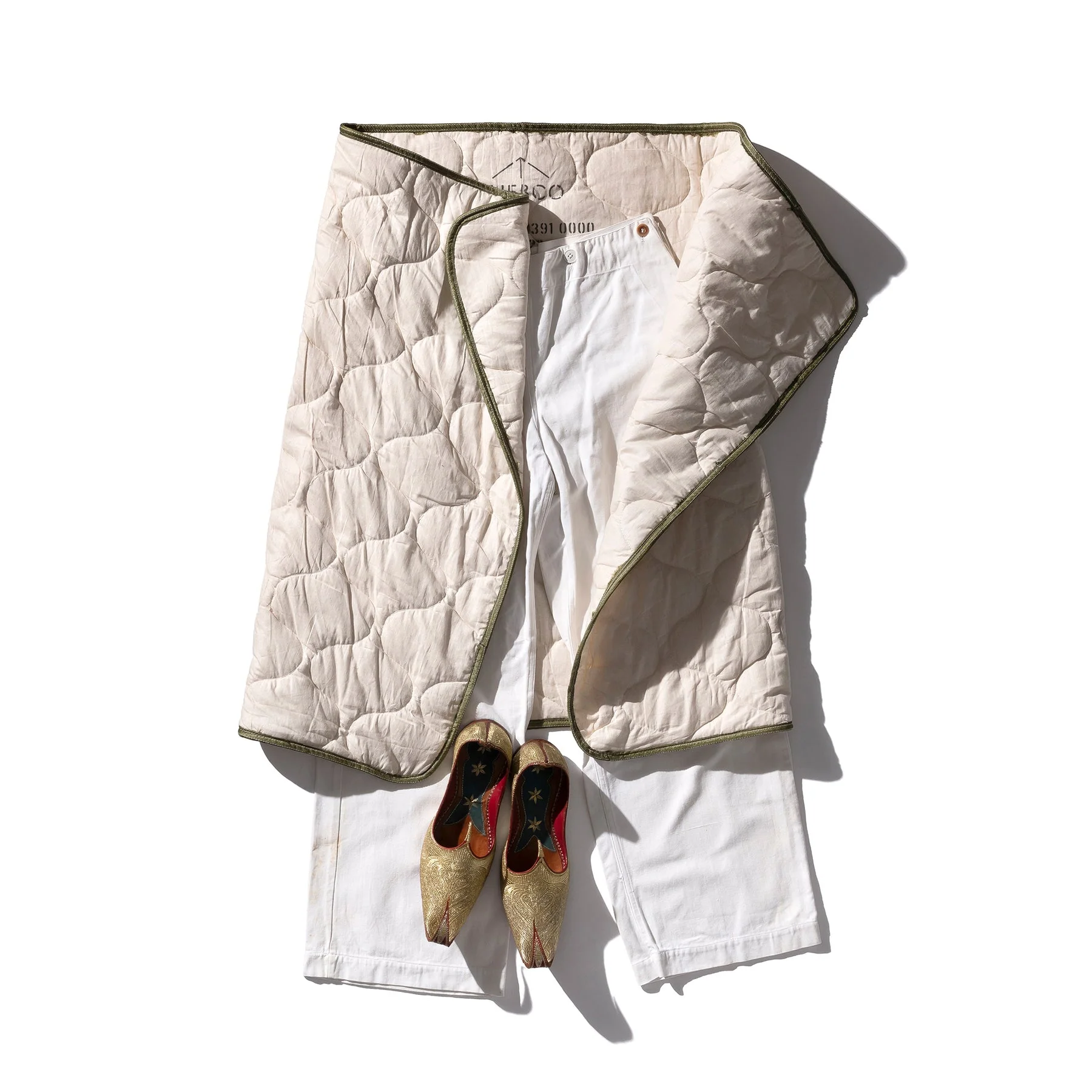 Vintage Parachute Line Quilted Blanket - Image 5