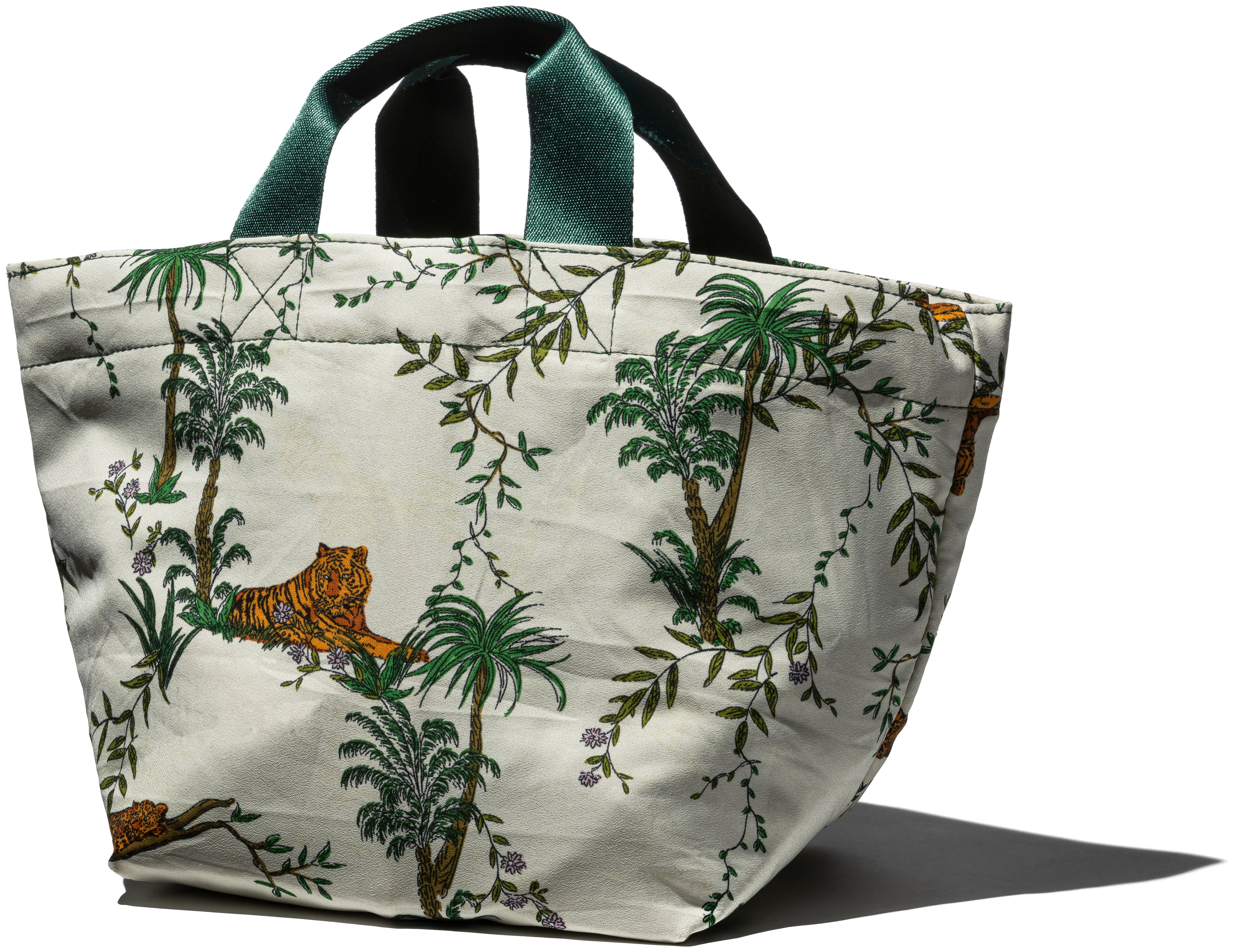 Vintage Tent Fabric with Printed Pattern Bag - Image 3